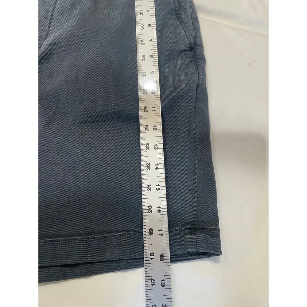 Faherty Mens Coastline Chino Shorts Stretch Blue 8 inch Inseam Size 35